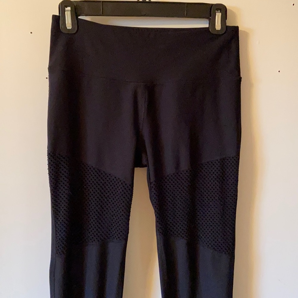 90 Degree by Reflex leggings w/ fishnet detail